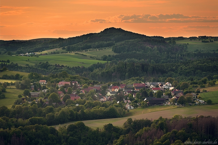 Bohemian village in the Sudeten region